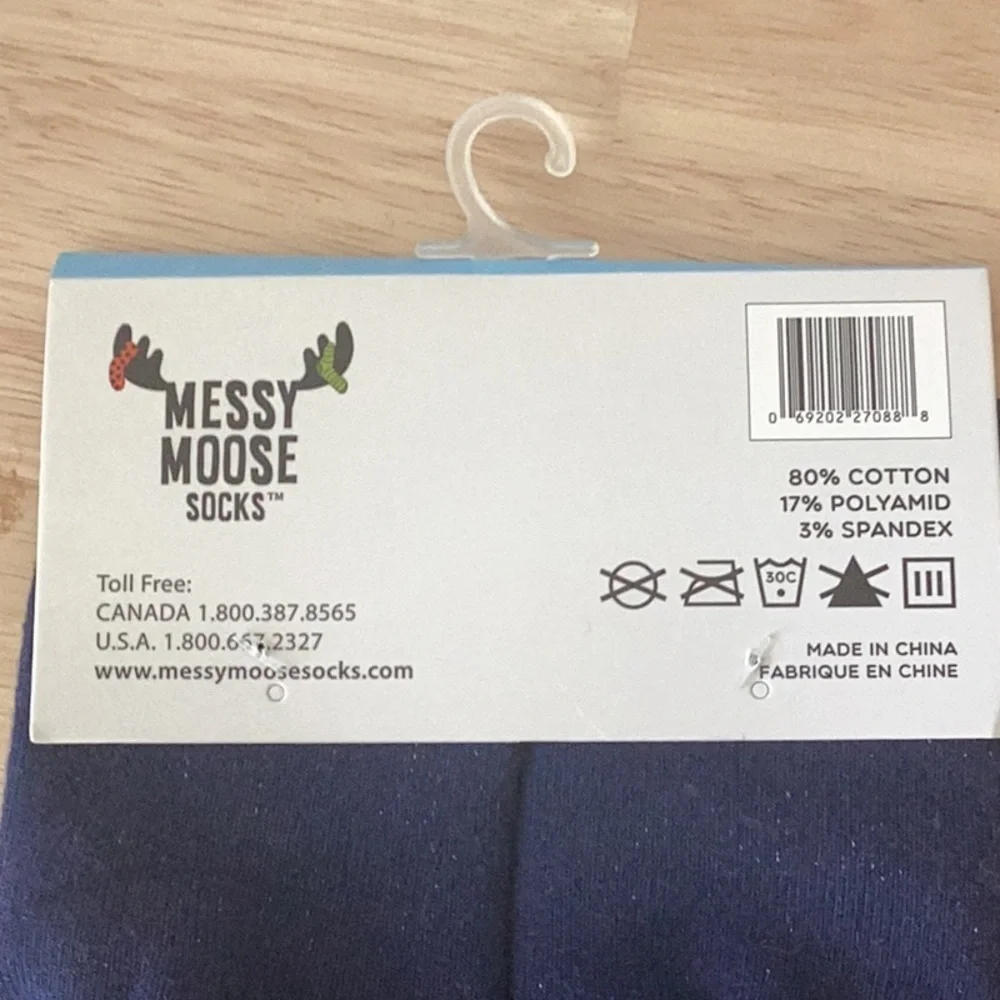 Messy Moose Baby Socks